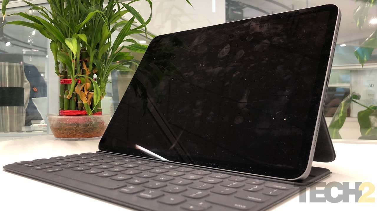 The Apple iPad Pro display is a smudge magnet. Keep that microfibre cloth handy at all times. Image: tech2